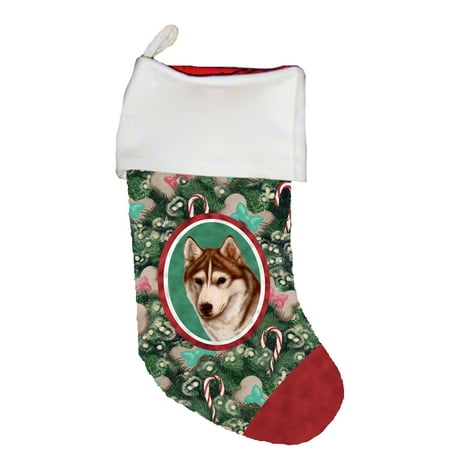 Siberian Husky Red/White Brown Eyes -  Best of Breed Dog Breed Christmas (Best Brush For Siberian Husky)