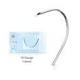 thumbnail image 2 of BodyJ4You 10PCS Curved Piercing Needles Surgical Steel 18G Ear Nose Tragus Nipple Eyebrow Labret, 2 of 6