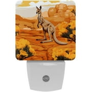 Kangaroo LED Square Night Light for Bedroom and Bathroom - Energy Efficient and Bluetooth Compatible - 200 Characters