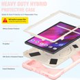 thumbnail image 6 of XYX Case for Lenovo Tab K10 TB-X6C6L/Tab M10 Plus 10.3 inch 2020 with 360 Degree Rotating, Hand Strap, Shoulder Strap, Cherry Pink, 6 of 7