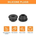 thumbnail image 4 of Uxcell 50pack Silicone Plugs, Rubber Round Snap in Locking Hole Plugs Waterproof Hole Plug for 6.5-7mm Hole, Black, 4 of 6