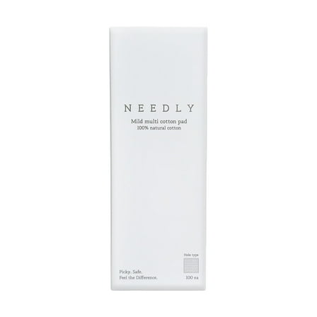 NEEDLY Mild Multi Cotton Pads – 80 Count