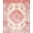 Pink Ivory, Pattern 4, variant on ODIKA Vintage Floral Medallion With Delicate Rose Motifs And Scrollwork Stain Resistant Low Profile for Dorm Room, Small Living Apartment