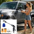 thumbnail image 5 of WWV High Pressure Hose Nozzle Sprayer Multi Function Water Jet with 3 Spray Modes Fits 1/2 and 3/4 Hoses for Car Wash Garden Patio Window Cleaning Kit, 5 of 7