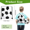 thumbnail image 2 of 24 Pcs Drawstring Backpack,Soccer Drawstring Bags,Small Sport Drawstring Bags Gift Bags,Soccer Goodie Bags,Soccer Party Favors Cinch Bags, 2 of 7