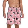 thumbnail image 2 of Xecao Valentine'S Day Panda Print Men's Sleepwear Shorts Pajama Bottom Lounge Short nightwear with Convenient Pockets for Relaxed Home Wear-Large, 2 of 6