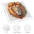 thumbnail image 3 of Nawy A Majestic Lion Majestic and Domineering Imposing and Imposing Polyester Party Dinner Decoration Washable Napkins Gift 6 PCS, 3 of 7