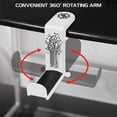 thumbnail image 3 of ENHANCE PC Gaming Headphone Holder Headset Hanger Mount - Headphones Stand with Adjustable 360 Rotating Arm , Under Desk Clamp On Design , Universal Fit , & Built In Cable Clip Organizer - White, 3 of 9