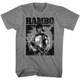 thumbnail image 2 of Rambo - Black & White - Short Sleeve - Heather - Adult - T-Shirt, 2 of 2