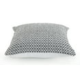 thumbnail image 5 of LR Home Hampton 18" x 18" Black/White Geometric Cotton Adult Decorative Throw Pillow, 5 of 6
