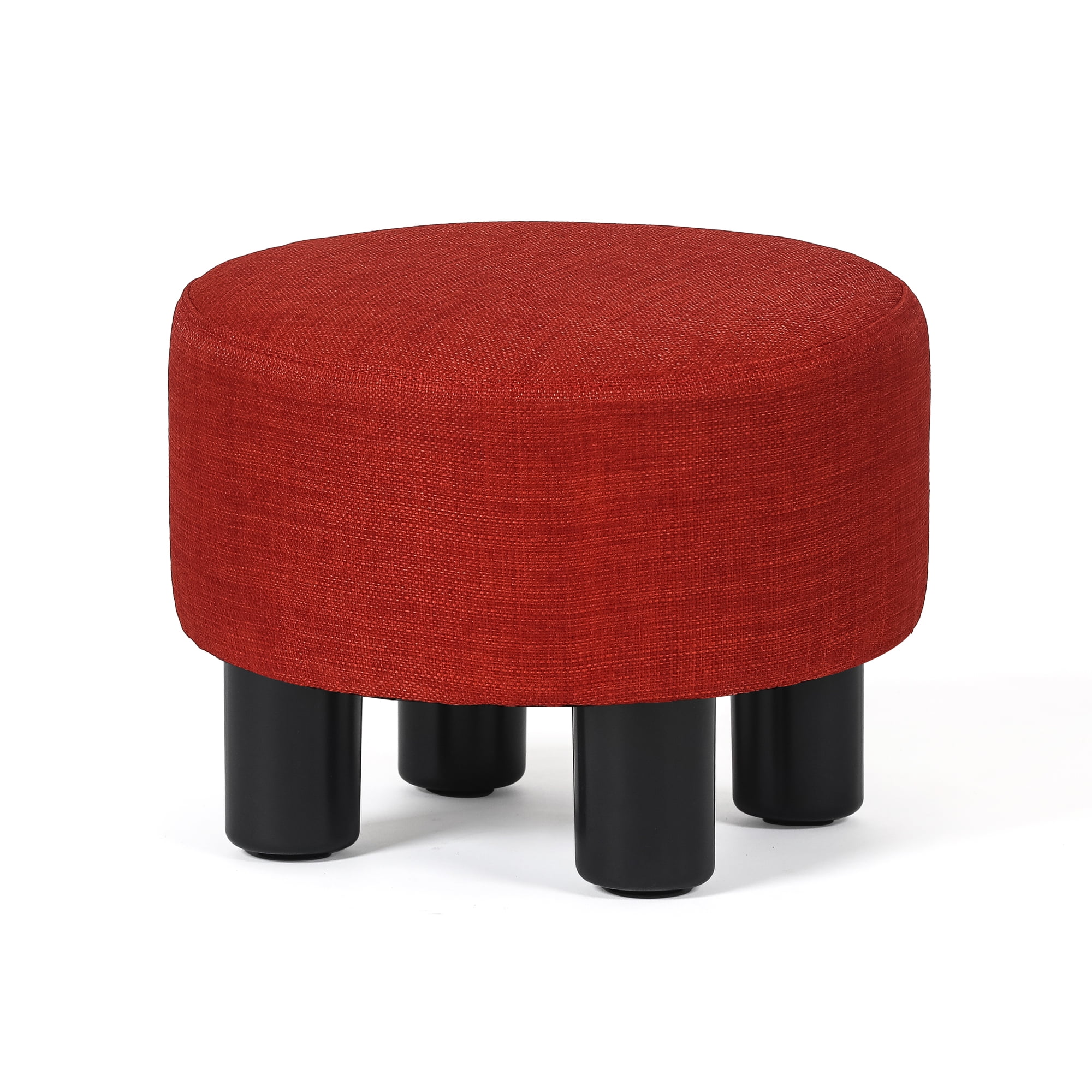 Homebeez Round Footstool Small Upholstered Ottoman Sofa Footrest Stool