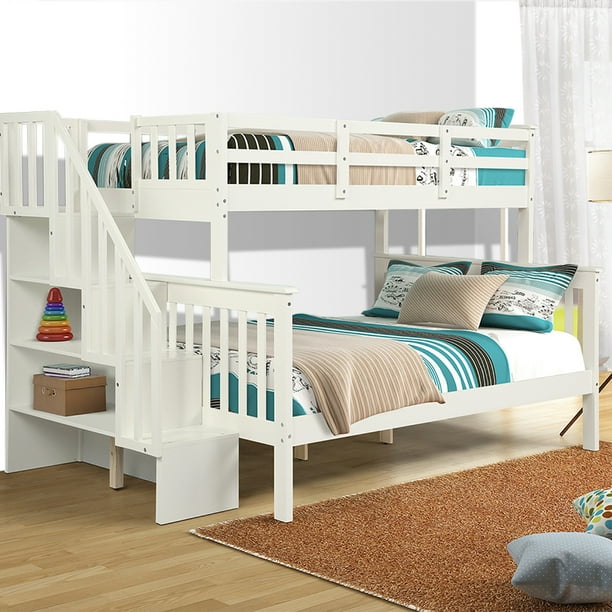 Amazon Com Mainstays Premium Twin Over Full Bunk Bed Multiple Colors Furniture Decor