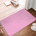 thumbnail image 4 of Rateoe Pink Pattern Flannel Door Mat Indoor Outdoor Entrance, Waterproof All-Weather Doormat,Fade Resistant, Low Profile Entryway Mat 16x24in, 4 of 7