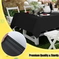 thumbnail image 2 of Mantel desechable Smiry, 6 unidades, 137 x 274 cm, impermeable, negro, 2 of 6