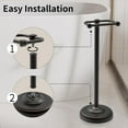 thumbnail image 5 of Toilet Paper Holder Stand, Freestanding Toilet Paper Holder,Farmhouse Post Pivoting Toilet Paper Stand with Stable Weighted Base,Oil Rubbed Bronze, 5 of 12