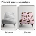 thumbnail image 6 of HELLHERO Cute Little Puppy and Snowflakes Wear-Resisting Armless Accent Chair Soft Cover with Dustproof, Easy Installation Armless Accent Chair Washable Cover, 6 of 8