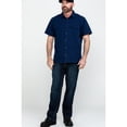 thumbnail image 6 of Hawx Work Gear Men's Navy Solid Yarn Dye Two Pocket Short Sleeve Work Shirt Tall - HSP19W1-NVY-TLL X- Tall, 6 of 6