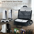 thumbnail image 4 of omarando Carrying Case for PS5, Bag for PS5,Bag for PS5 Accessories,Included Gamepad Controller Protective Box(Black-Red), 4 of 8