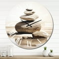 thumbnail image 2 of Designart "Beach Photo Harmonious symmetry VI" Beach Oversized Wall Clock, 2 of 5