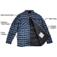 thumbnail image 3 of MidwayUSA Men's Flannel Shirt Jac Jacket Red Buffalo Check XL Tall, 3 of 4