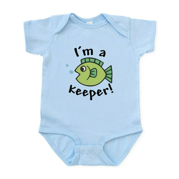 CafePress - I'm A Keeper! (Fish) Infant / - Baby Light Bodysuit, Size Newborn - 24 Months
