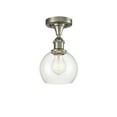 thumbnail image 4 of Innovations Lighting  Athens - 1 Light 6" Semi-Flush Mount Clear/Brushed Satin Nickel, 4 of 5