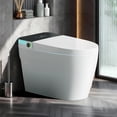thumbnail image 6 of BCANHOME Smart Toilet with Built-in Bidet,One-piece Toilet with Tankless Bidet,Auto Open Lid, Soft-closing Heat Seat, 1.28 Gallons Auto Flush, Warm Dryer, Remote Control, 6 of 19