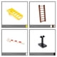 thumbnail image 5 of Accesorios de bloques de construcción de partículas grandes a granel compatibles con Lego Railway Rail Señales de tráfico a granel compatibles con la construcción de trenes pequeños, 5 of 6
