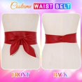 thumbnail image 5 of Waist Belt Black Wide Leather Corset Belt Fashion Wrap Waistband Accessories for Women, 5 of 8