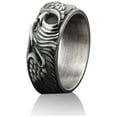 thumbnail image 2 of Winged Eagle Handmade Sterling Silver Men Band Ring, Silver Men Bird Ring, Silver American Eagle Biker Ring, Ornament Ring, Animal Band Ring, 2 of 5