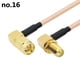 thumbnail image 3 of Cable adaptador con conector SMA macho a hembra, cable de extensión de antena, cable RF 0-6G, cable RG316, 3 of 5