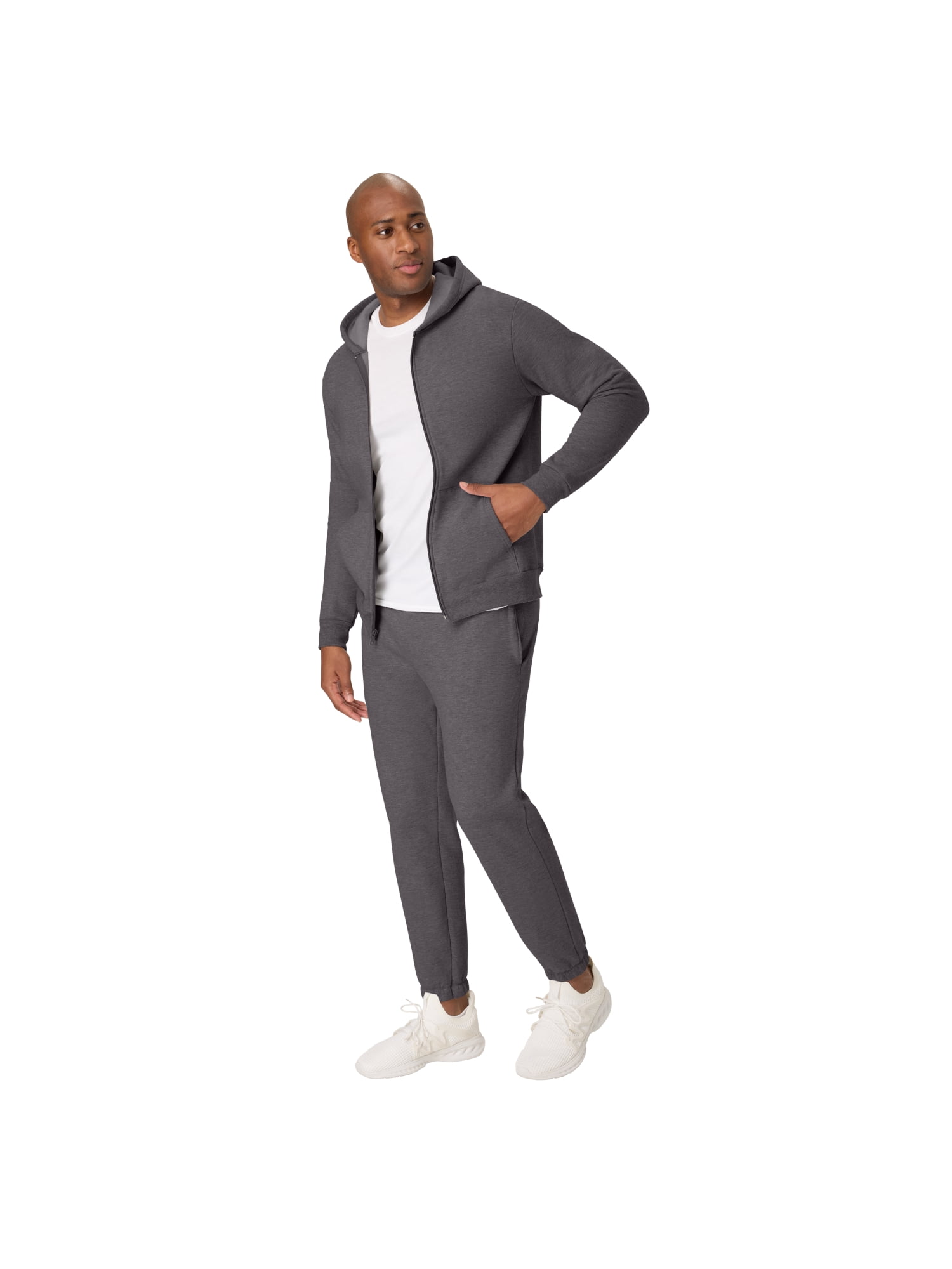 Hanes Men's & Big Men's Essentials Fleece Full-Zip Hoodie Sweatshirt, Sizes S-5XL