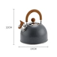 thumbnail image 3 of Hervidor de agua perfecl de 2,5 l Tetera silbante de acero inoxidable, 3 of 7