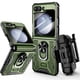 thumbnail image 1 of Funda VEGO para Samsung Galaxy Z Flip 5 con protección de bisagra, color verde, 1 of 9