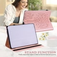 thumbnail image 3 of ELEHOLD for iPad 10.9" 2022 10th Gen Flip Leather Case with Card Slots Kickstand Pencil Holder Tree and Deer Pattern Skin-Touch Shockproof Cover,Rosegold, 3 of 8