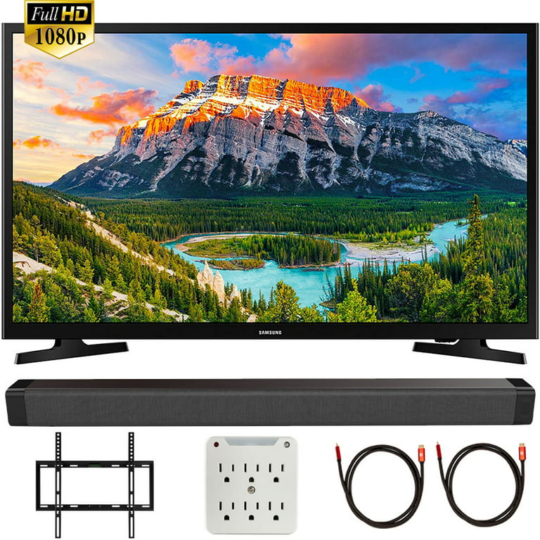 de trone Twisted Samsung UN32N5300AFXZA 32" 1080p Smart LED Television (2018) with Deco Gear  Soundbar Bundle - Walmart.com