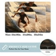 thumbnail image 2 of Surf Polyester Non-Slip Machine Washable Bath Rugs Office Mat Floor Mats, 2 of 6