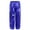 Blue, variant on Kids Girls Shiny Metallic Gymnastics Leggings Yoga Workout Tights Trousers Hip Hop Street Black 150