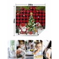 thumbnail image 4 of Red Plaid Christmas Cloth Napkins Set of 4 Reusable Dinner Napkins, Gnomes Xmas Tree Snowflake Winter Gifts Cocktail Napkin Washable Table Napkins for Wedding/Holiday Party/Baby Shower 20"x20", 4 of 7