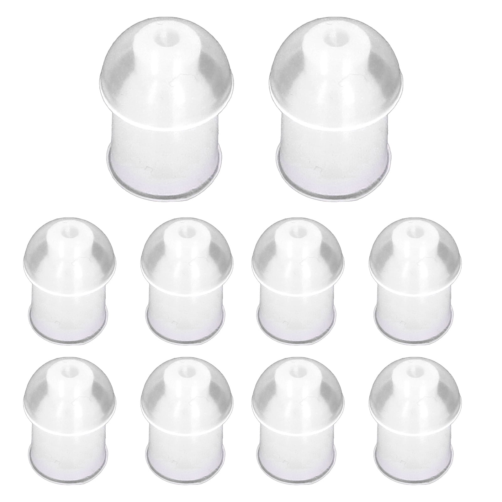 Replacement Silicone Earplugs, 10 Pcs Air Tube Earphone Earplugs Comfortable  For  Headset