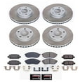 thumbnail image 2 of PowerStop Front and Rear Semi-Coated Rotor and Low-Dust Ceramic Brake Pad Kit SC8060, 2 of 3