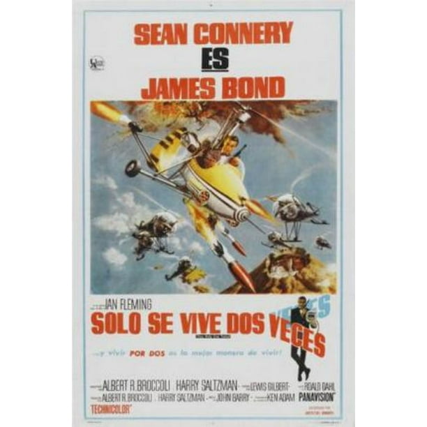 You Only Live Twice Movie Poster James Bond Metal Sign 8inx 12in Art Print On Metal 8x12 Walmart Com