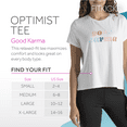 thumbnail image 5 of FITKICKS Optimist Tee Lightweight Short Sleeve Crew Neck Top T-Shirt, White X-Large (Women's), 5 of 8