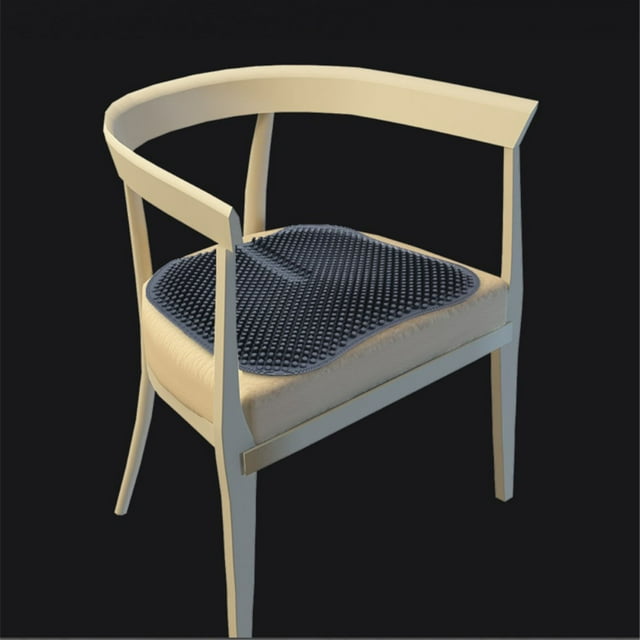 HEANUJJ Cojín Transpirable De Masaje En Silicona Para Asiento De Color Negro