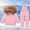 Pink, variant on Piuwrlz Winter Baby Long Sleeve Outerwear Jacket for Toddler Boys Girls Coats Fashionable Plush Beige Size 2 Years