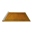 thumbnail image 2 of Ahgly Company Machine Washable Indoor Square Persian Yellow Traditional Area Rugs, 4' Square, 2 of 4