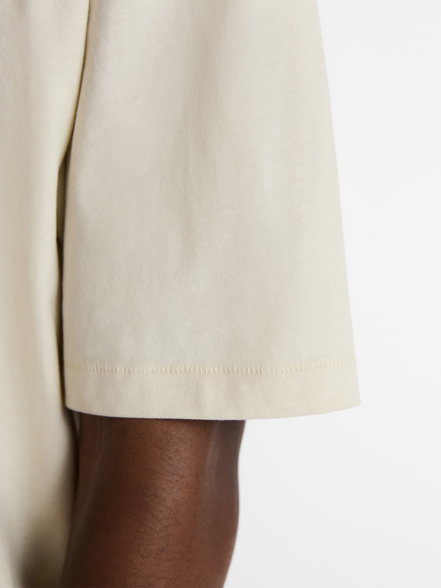 No Boundaries Men's Oversized Boxy Tee with Short Sleeves, XS-4XLT