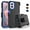 Black/Blue, variant on Njjex For Motorola Moto G Power 5G 2024 6.7" Case with Belt-Clip Holster ,Heavy Duty Protective Drop Protection Shockproof Cover with [Built in Screen Protecotr] - Blue
