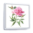 thumbnail image 3 of Designart 'Ancient Pink Peonies' Traditional Framed Canvas Wall Art Print, 3 of 5