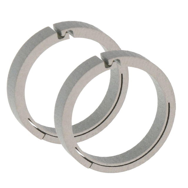 Llavero 2pcs Cola Mosquetón de seguridad Hebilla Abierta Camping Senderismo